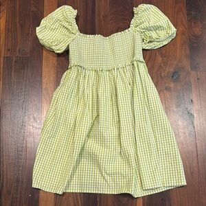 Gingham Cupcake Mini Dress from Aritiza